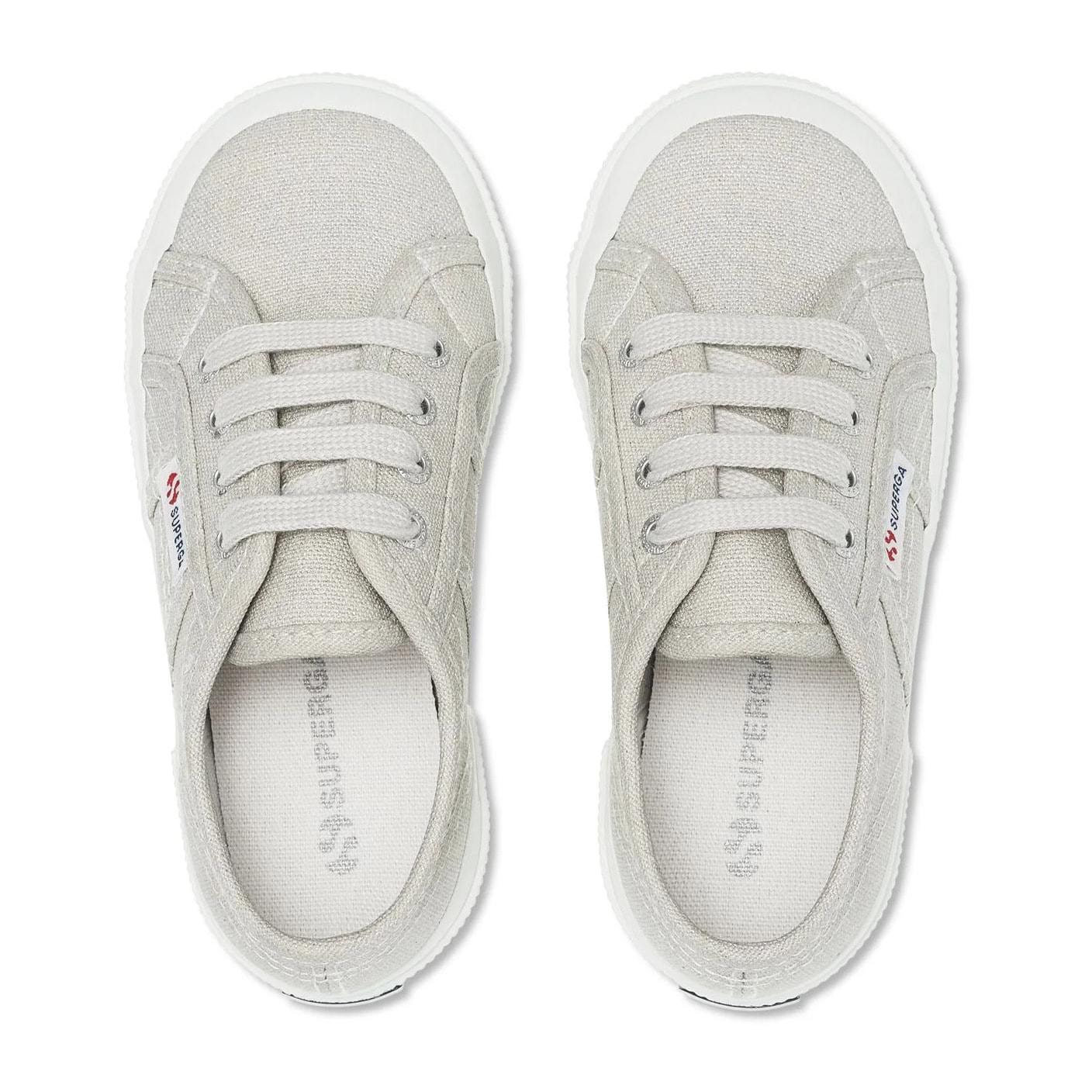 Le Superga Bambina Grigio 2750 KIDS GLITTER CANVAS