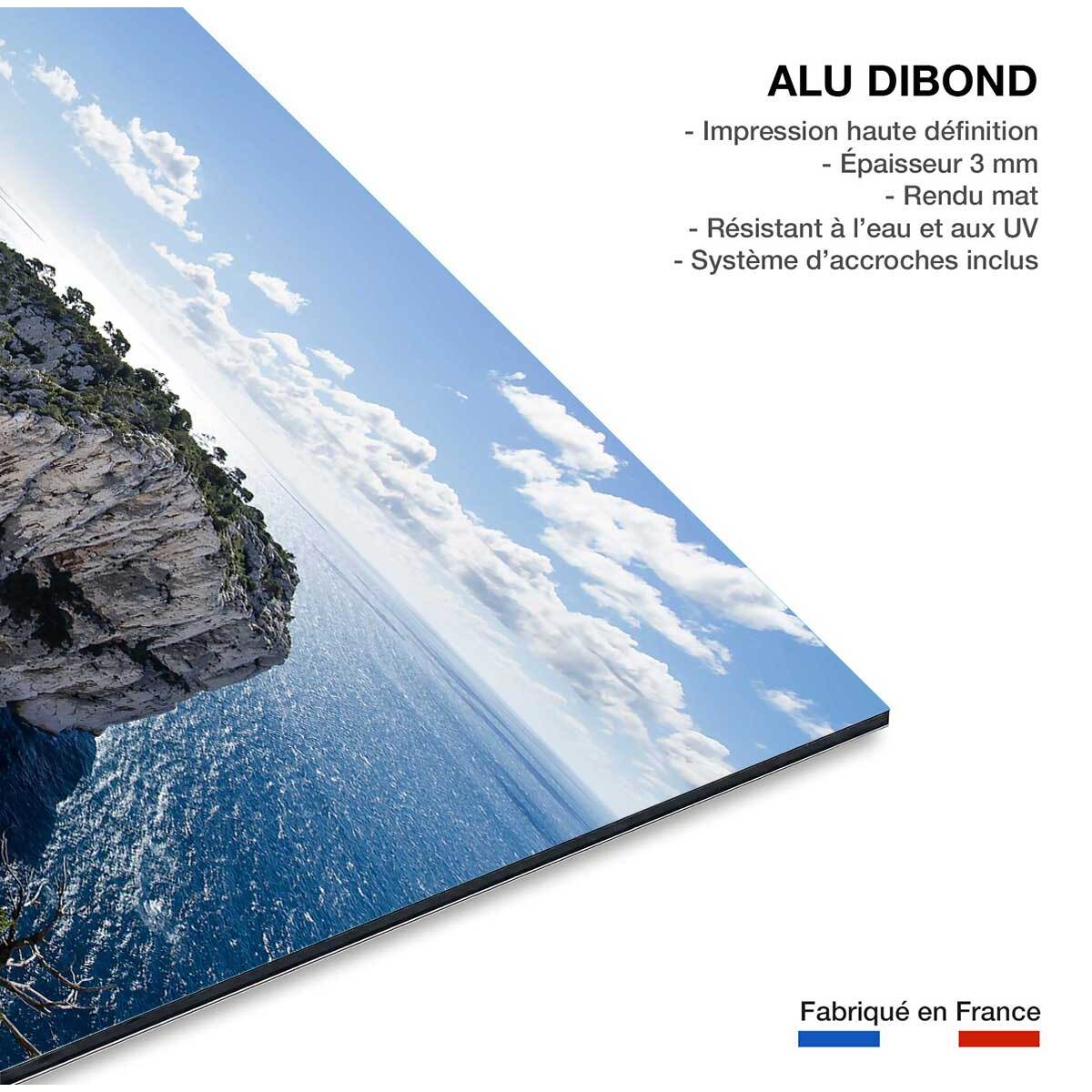 Tableau plage et calanques à cassis Tableau alu Dibond