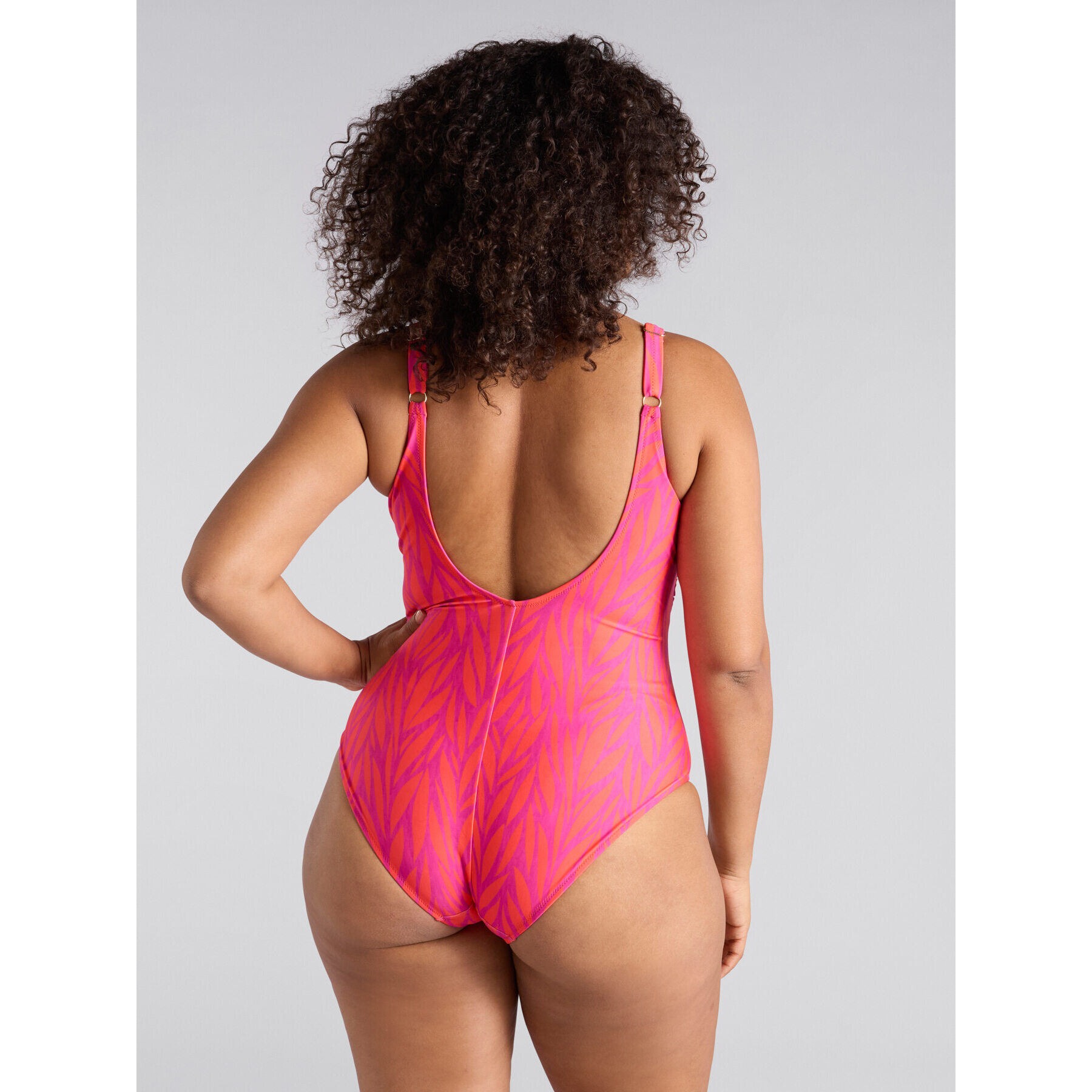 Fiorella Rubino - Bañador de una pieza con detalle de anilla. - Fuchsia