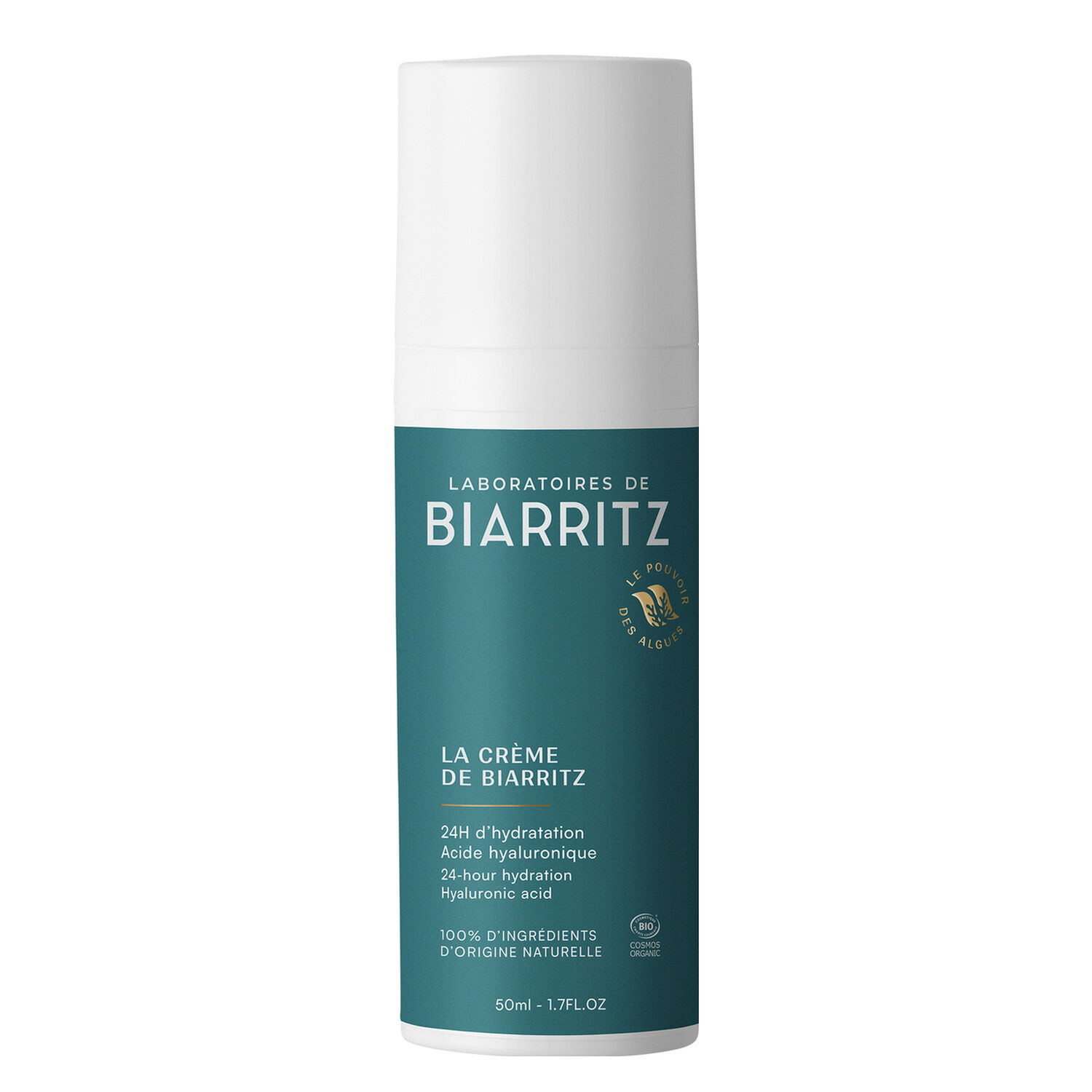 From Biarritz - Crème 24h d'Hydratation Bio à l'Acide Hyaluronique 50ml