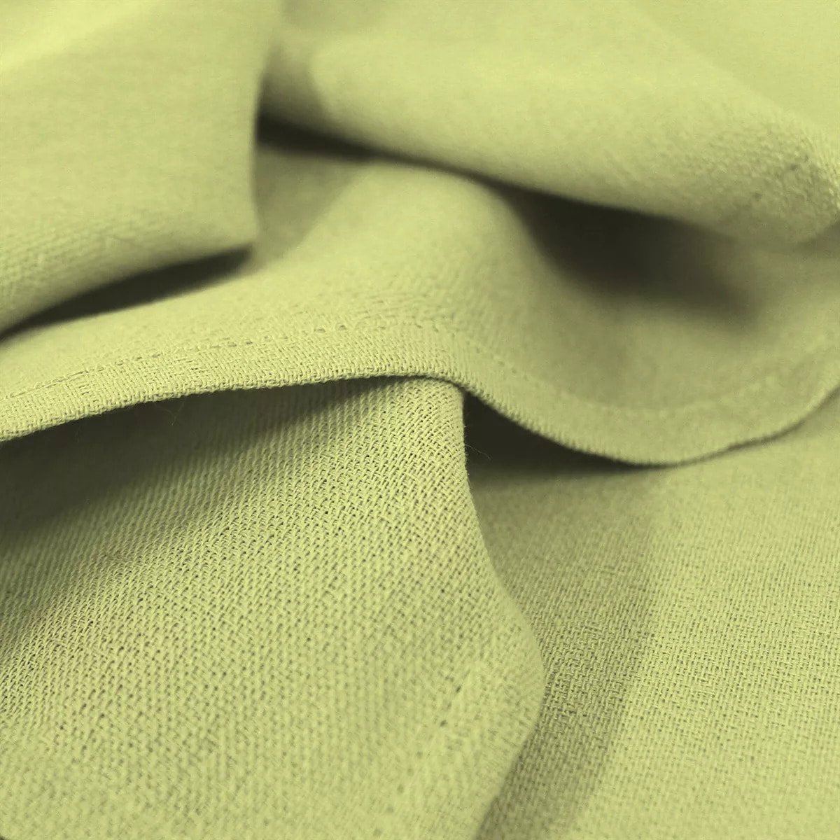 Serviette pur coton motif jacquard vert Bastide absinthe