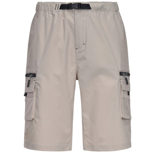 Kappa - Pantaloni Corti Uomo Beige - Logo Icargos