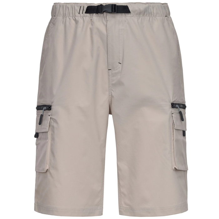 Kappa - Pantaloni Corti Uomo Beige - Logo Icargos