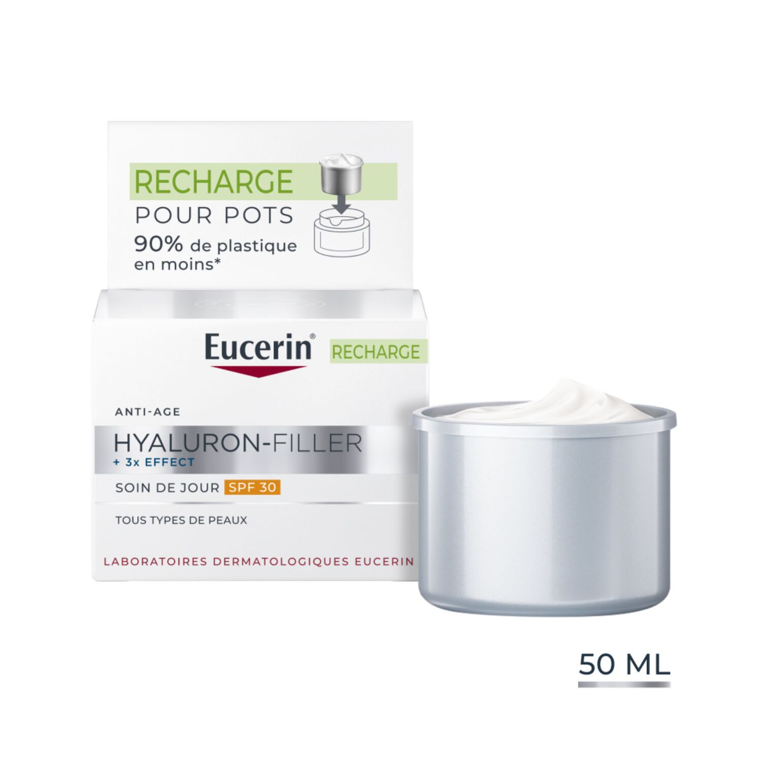 Hyaluron-Filler + 3x Effect - Recharge Anti-Age Soin de Jour SPF30 50 ml