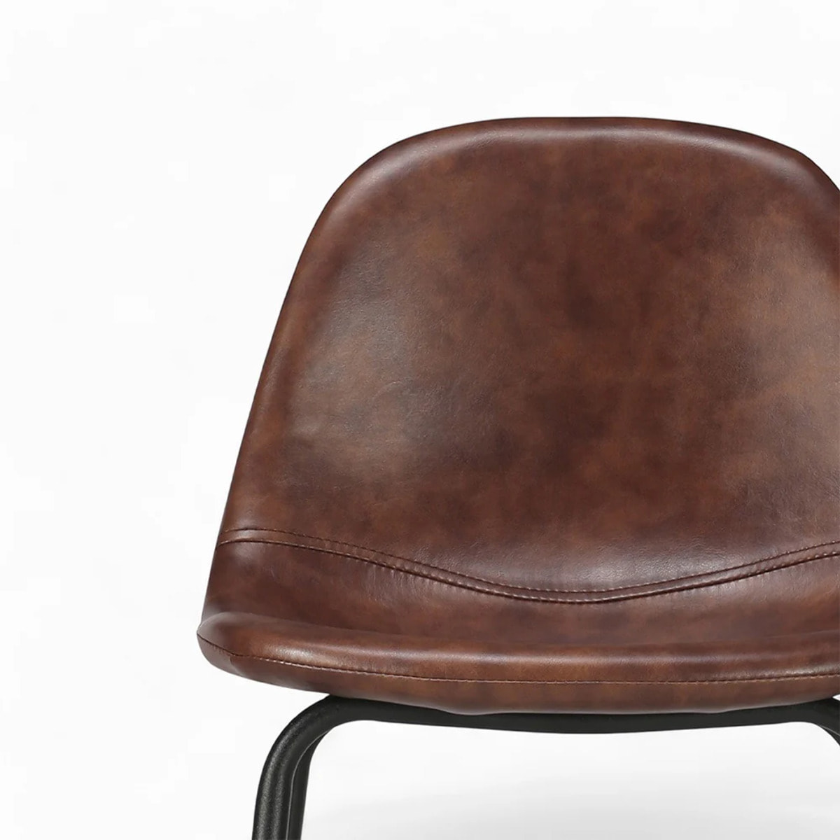 Pack 4 chaises pour îlot central marron et gris/noir 65 cm - Henrik