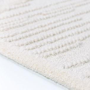 Tapis en laine de couloir BLOCKS RELIEF