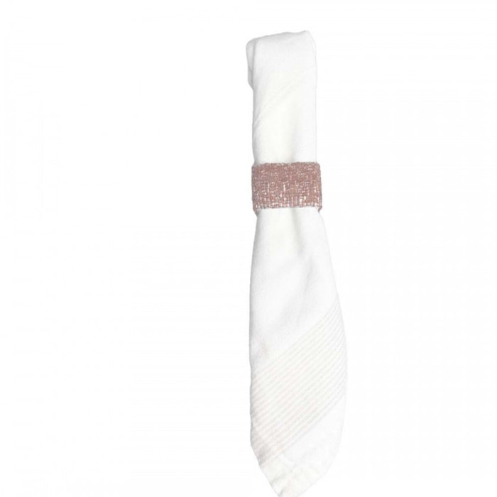 Lot de 4 ronds de serviettes rectangulaires pêche