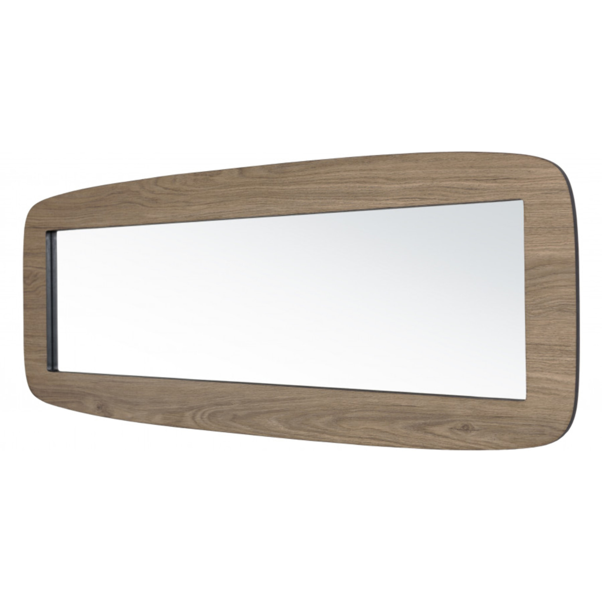 FLEUR - Miroir rectangulaire angles arrondis 120x40cm couleur mocha