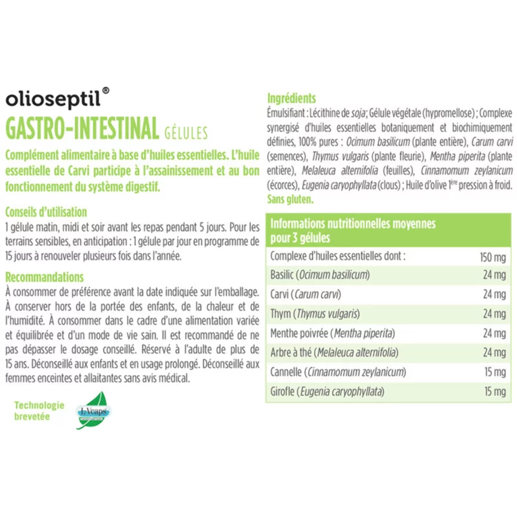 OLIOSEPTIL - Duo Gastro Protect - Gélules Gastro-Intestinal + Gouttes EPP Citrus - Aide à soutenir les défenses naturelles - Participe au bon fonctionnement du système digestif