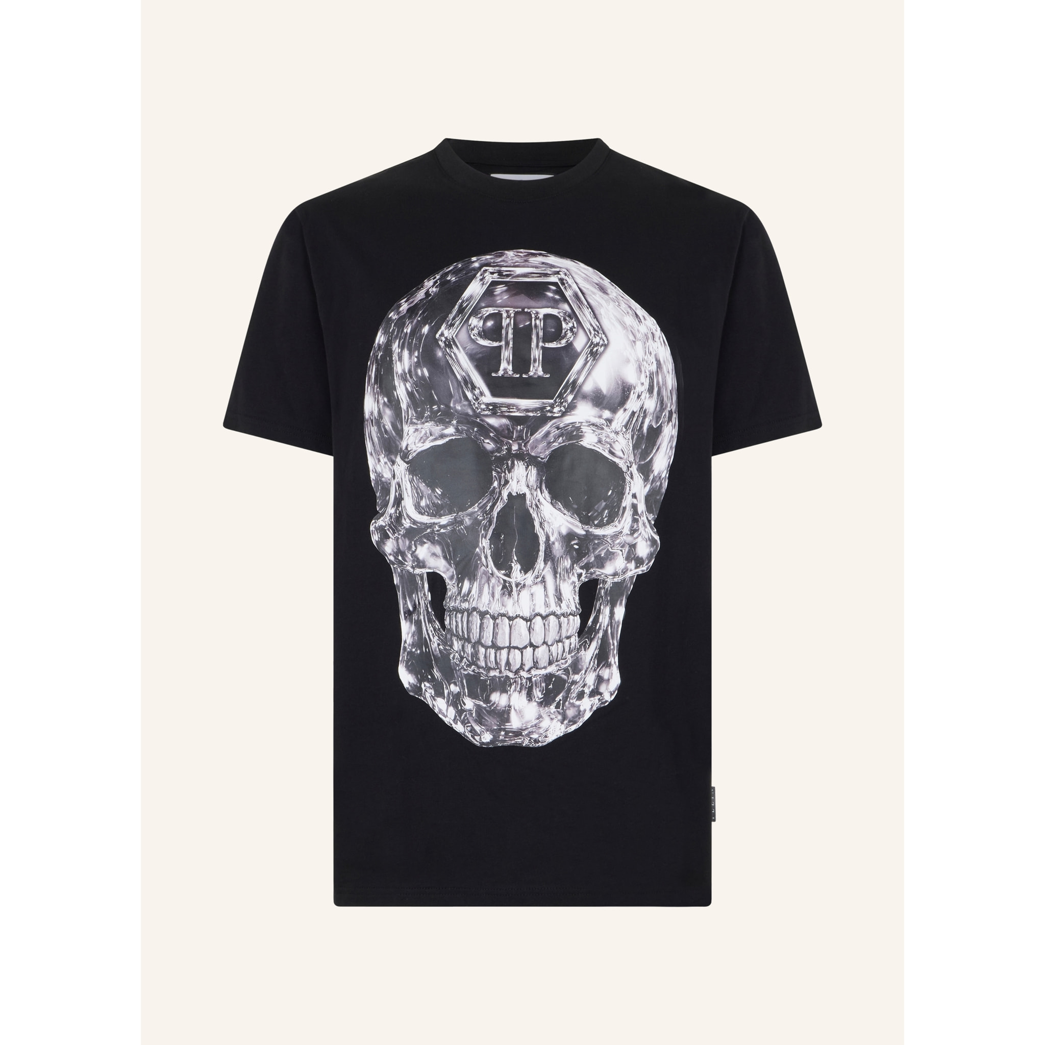 PHILIPP PLEIN Camiseta de cuello redondo y manga corta SKULL