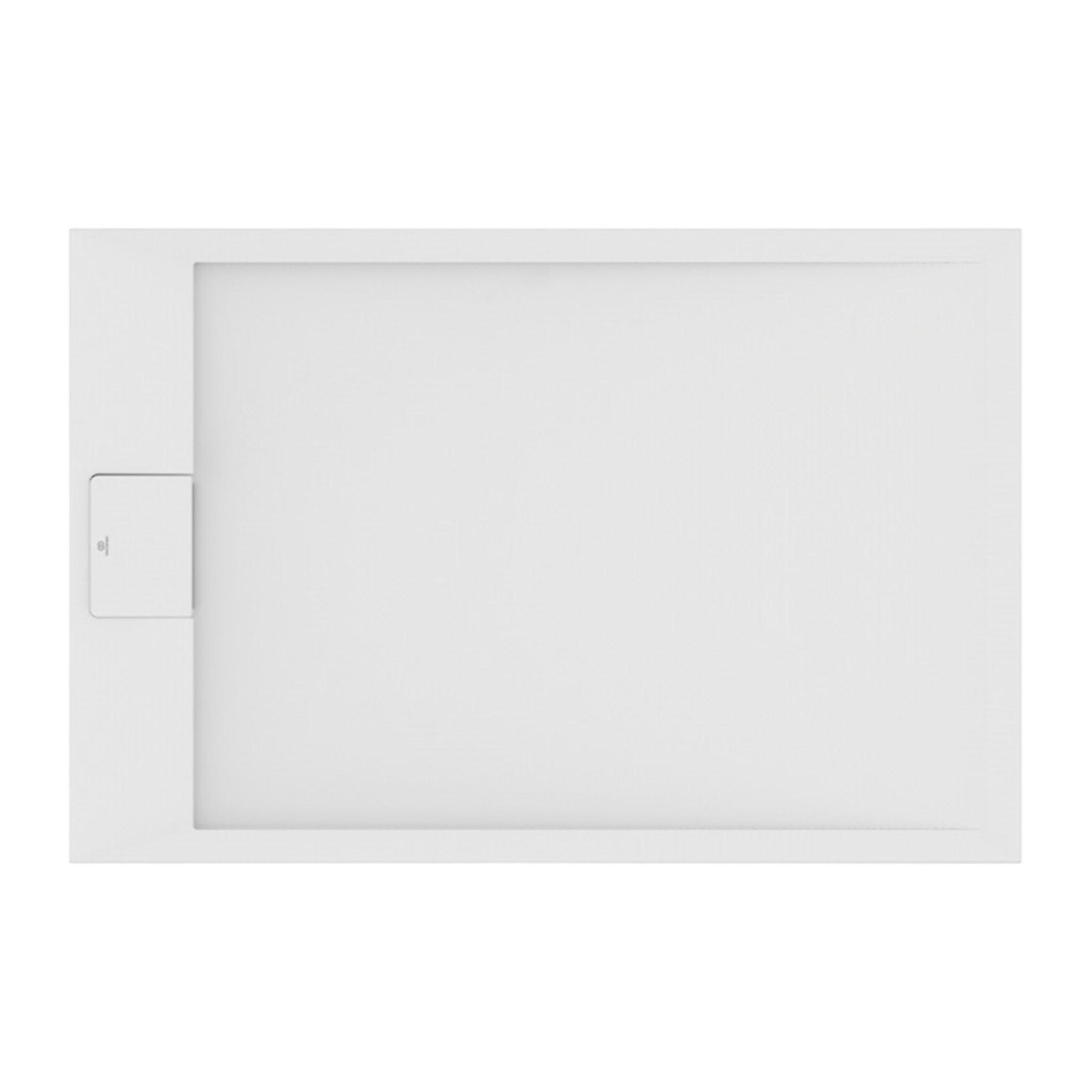 Receveur de douche antidérapant Ultra Flat S I.Life recoupable avec bonde largeur 120 x 90