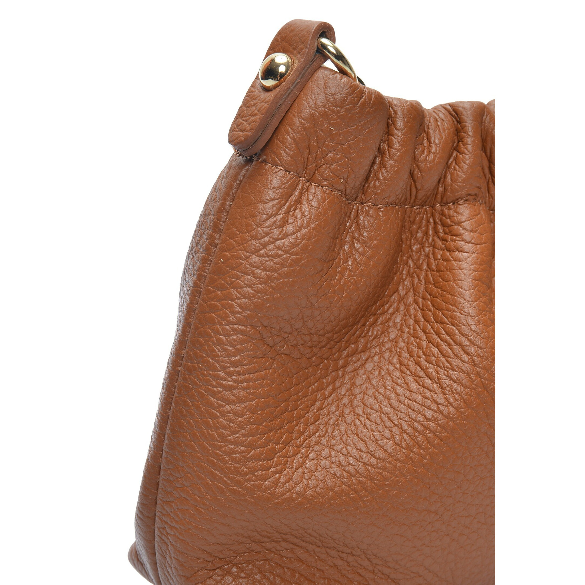 Borsa a spalla Anna Luchini Cammello