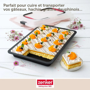 Set de 4 ustensiles de pâtisserie moule à gâteaux 2 bols et spatule pâtisserie Zenker Bake and Go