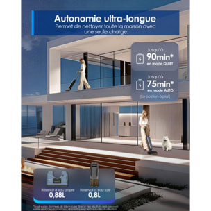 Aspirateur laveur TINECO Floor One S9 Artist Steam Pro avec fonction vapeur