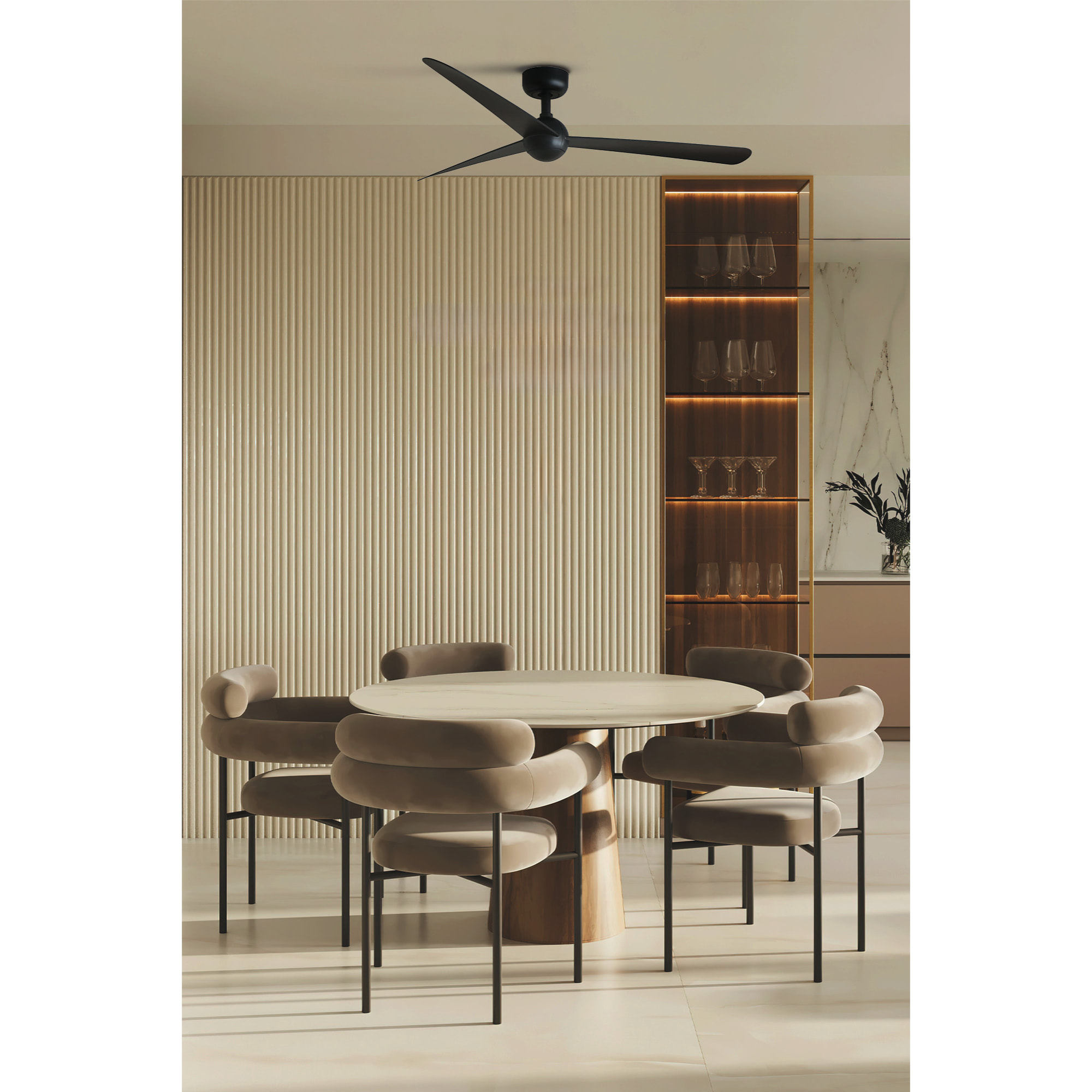 SFERA M Ventilateur de plafond noir TUYA