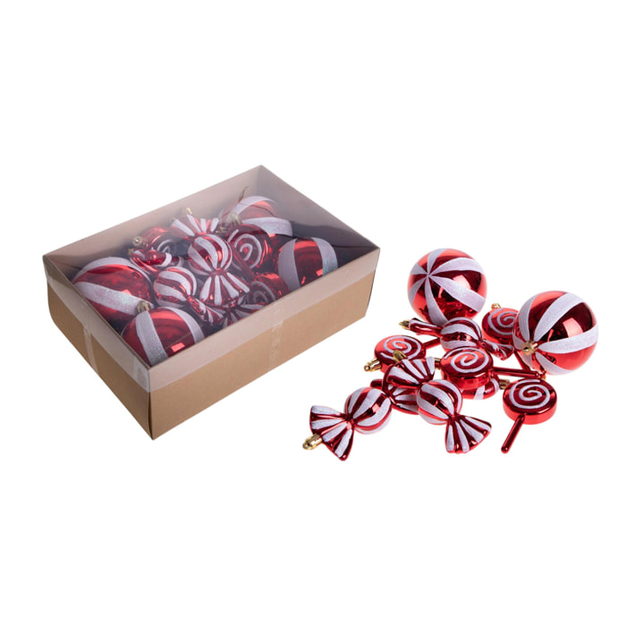 Sfere Natalizie - Pezzi 3 - 9xH12x11cm - Bianchi Dino SpA