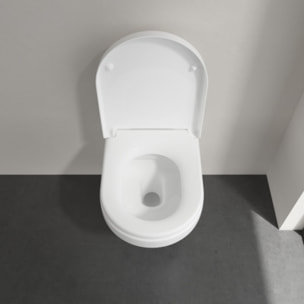Pack WC suspendu sans bride Architectura Directflush + abattant + plaque blanche + bâti  + Tabouret blanc