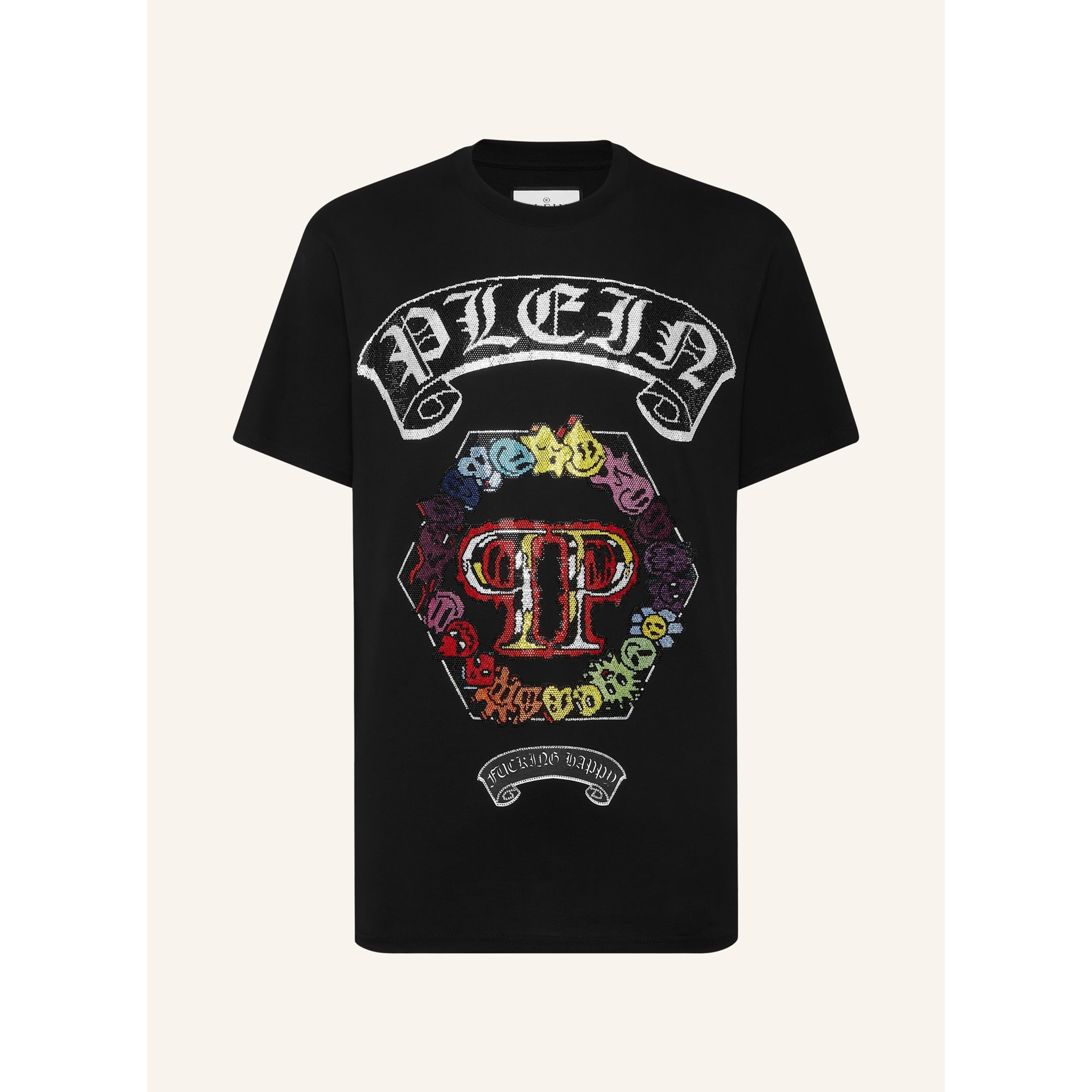 PHILIPP PLEIN T-Shirt Round Neck SMILE