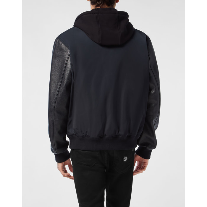 PHILIPP PLEIN Leather Bomber &AMP