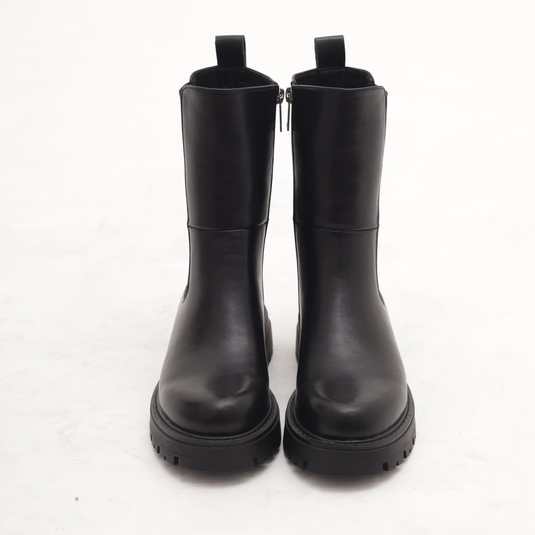 STIVALETTO ELASTICO E ZIP NERO