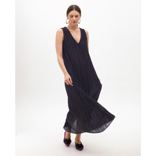 Abito Plissettato con Bretelle