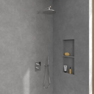 Douche de tête Universal ronde Chrome
