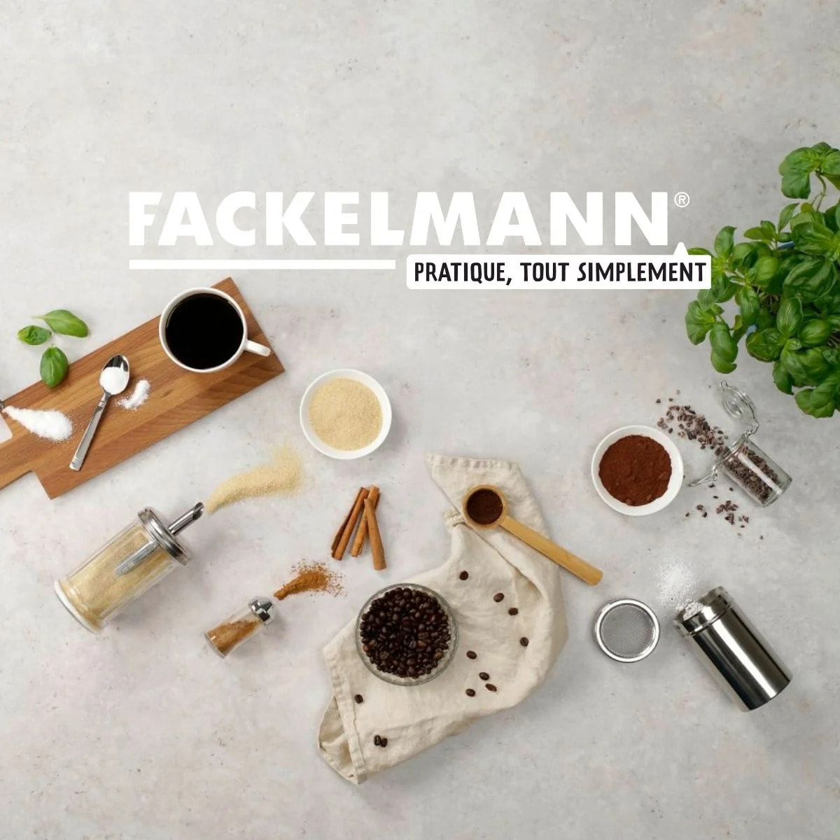 Ensemble de 2 Saupoudreuses filet avec couvercle Fackelmann Divers
