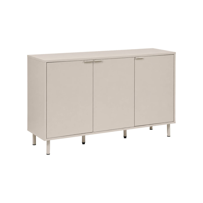 Buffet décor bois et métal 3 portes 120cm ELLIE
