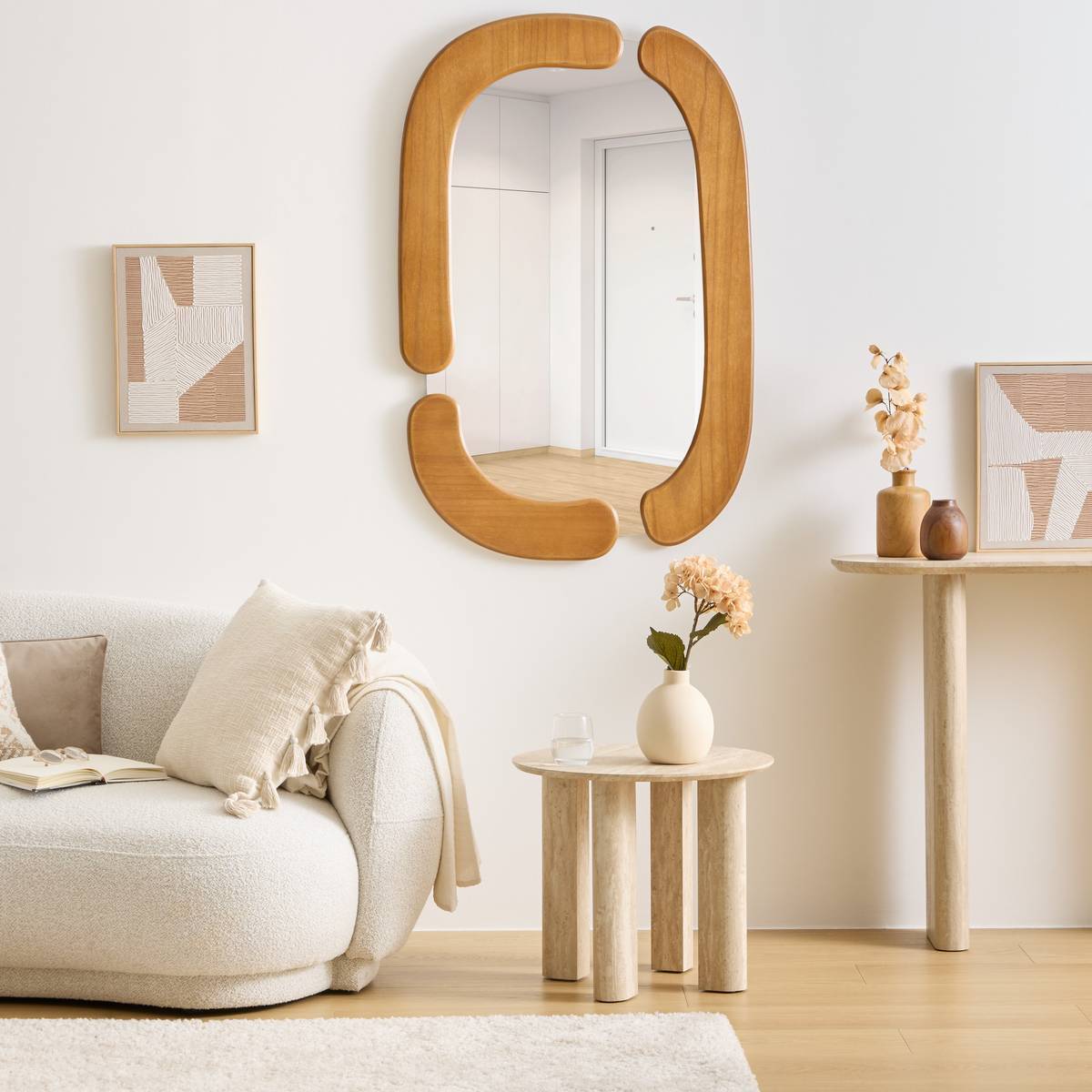 Miroir Antoine 74,5x114,5cm en bois