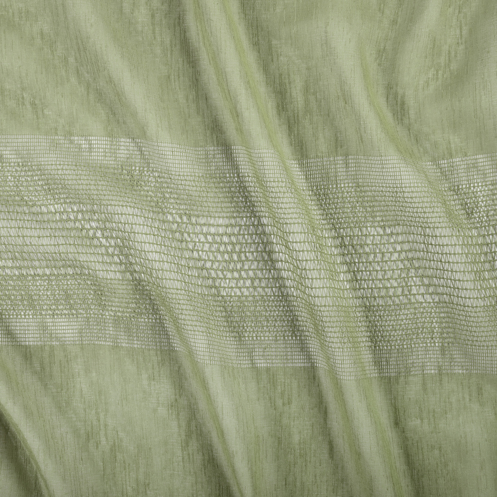 Voilage tamisant ajouré à esprit macramé - Vert