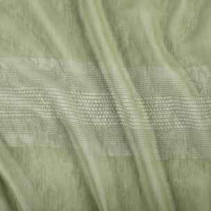 Voilage tamisant ajouré à esprit macramé - Vert