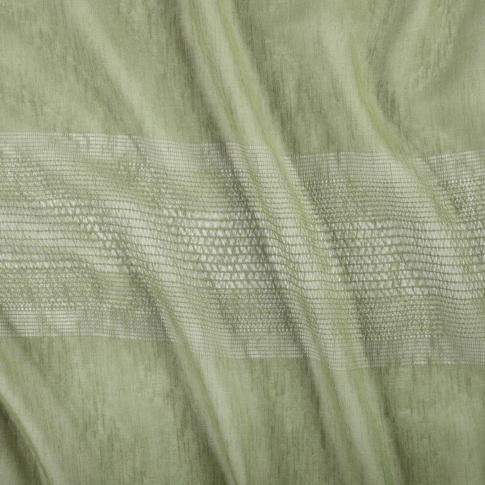 Voilage tamisant ajouré à esprit macramé - Vert