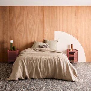 Table de chevet industrielle métal 1 porte (lot de 2) OHIO