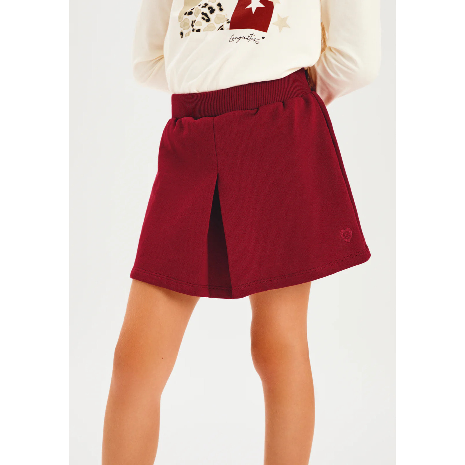 Falda Niña Elástica De Felpa