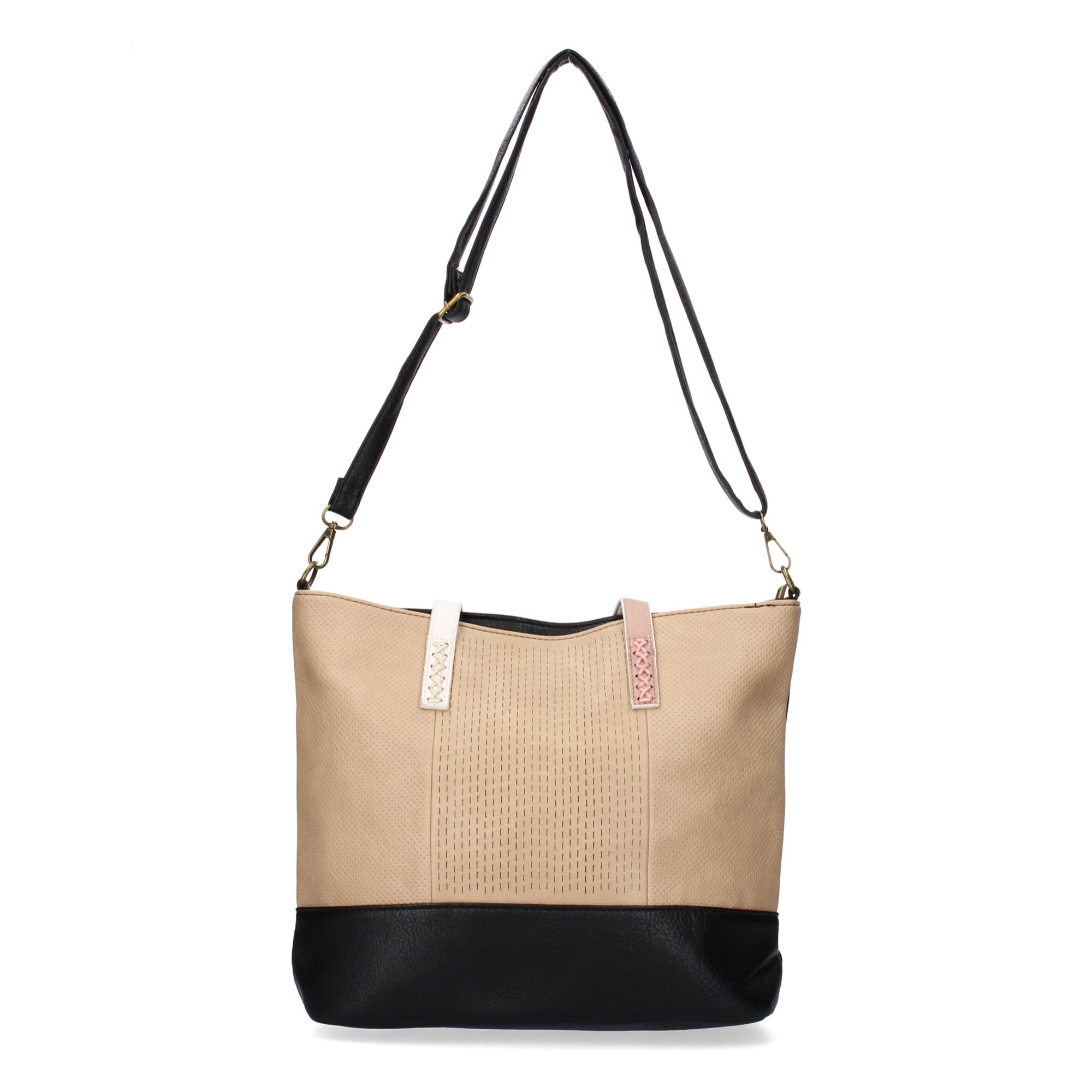 Bolso de hombro para mujer, diseño moderno con correas ajustables compartimento principal con cremallera