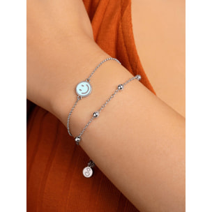 Pulsera Smiley Sky Enamel