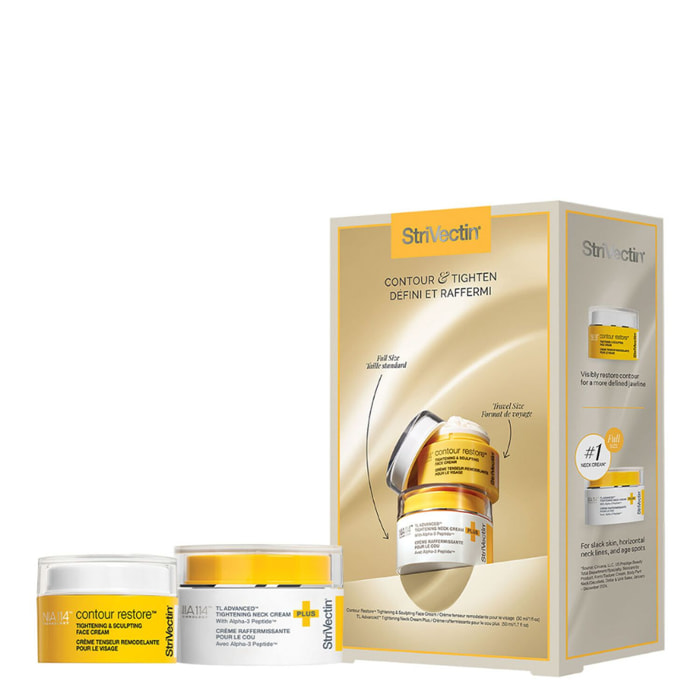 Contour & Tighten - Coffret Crème Raffermissante pour le Cou 50ml + Crème Tenseur Remodelante Visage 30ml