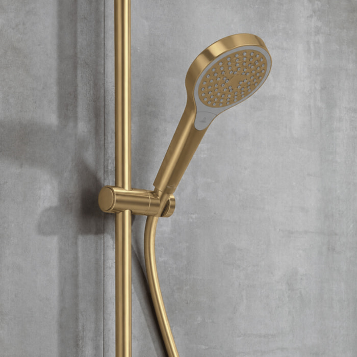 Pomme de douche 3 jets VILLEROY & BOCH Verve Showers Or brossé