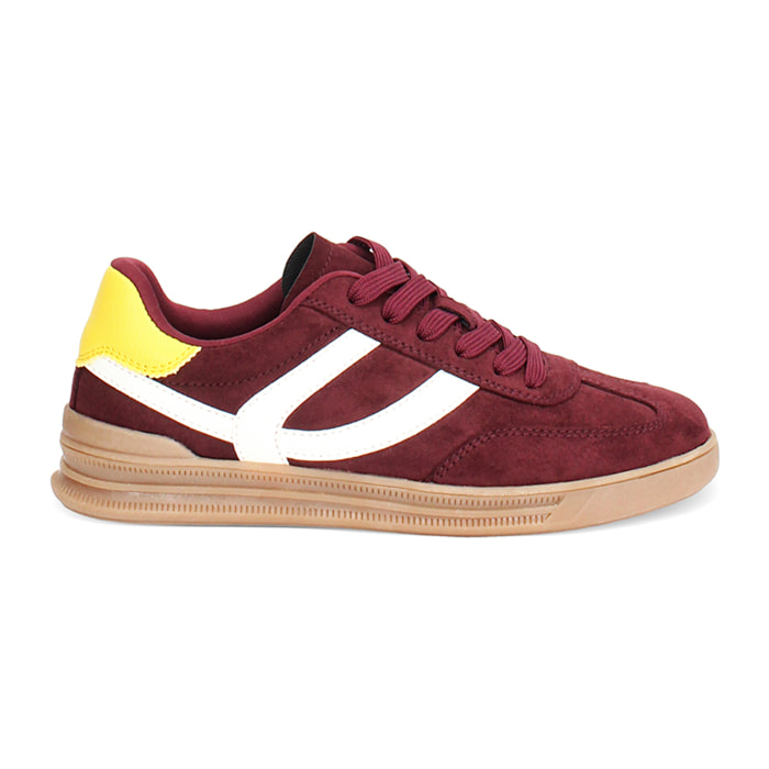 Zapatillas deportivas para mujer burdeos
