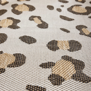 SAVANNA - Tapis intérieur/extérieur motif léopard crème