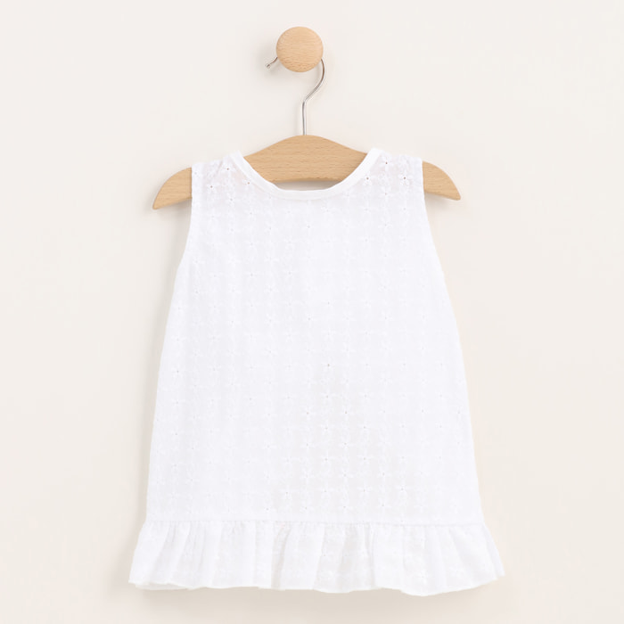 Vestido - 100% algodón - blanco