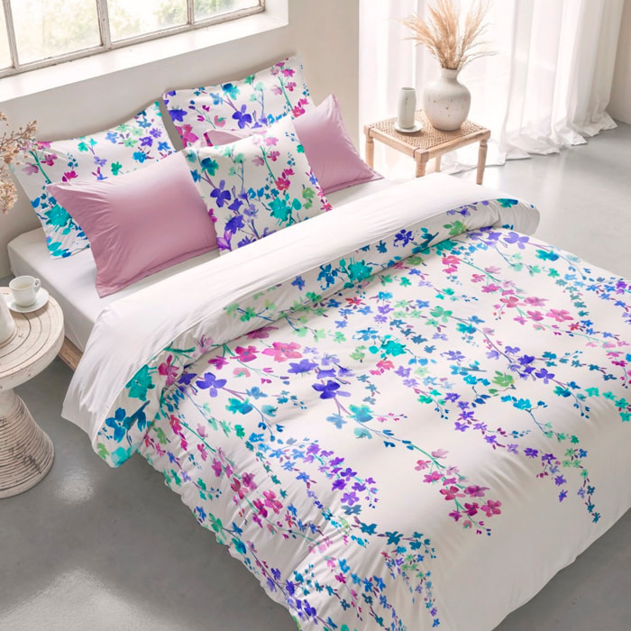 Housse de couette HAKU BLUE 100% coton 79 cm/2