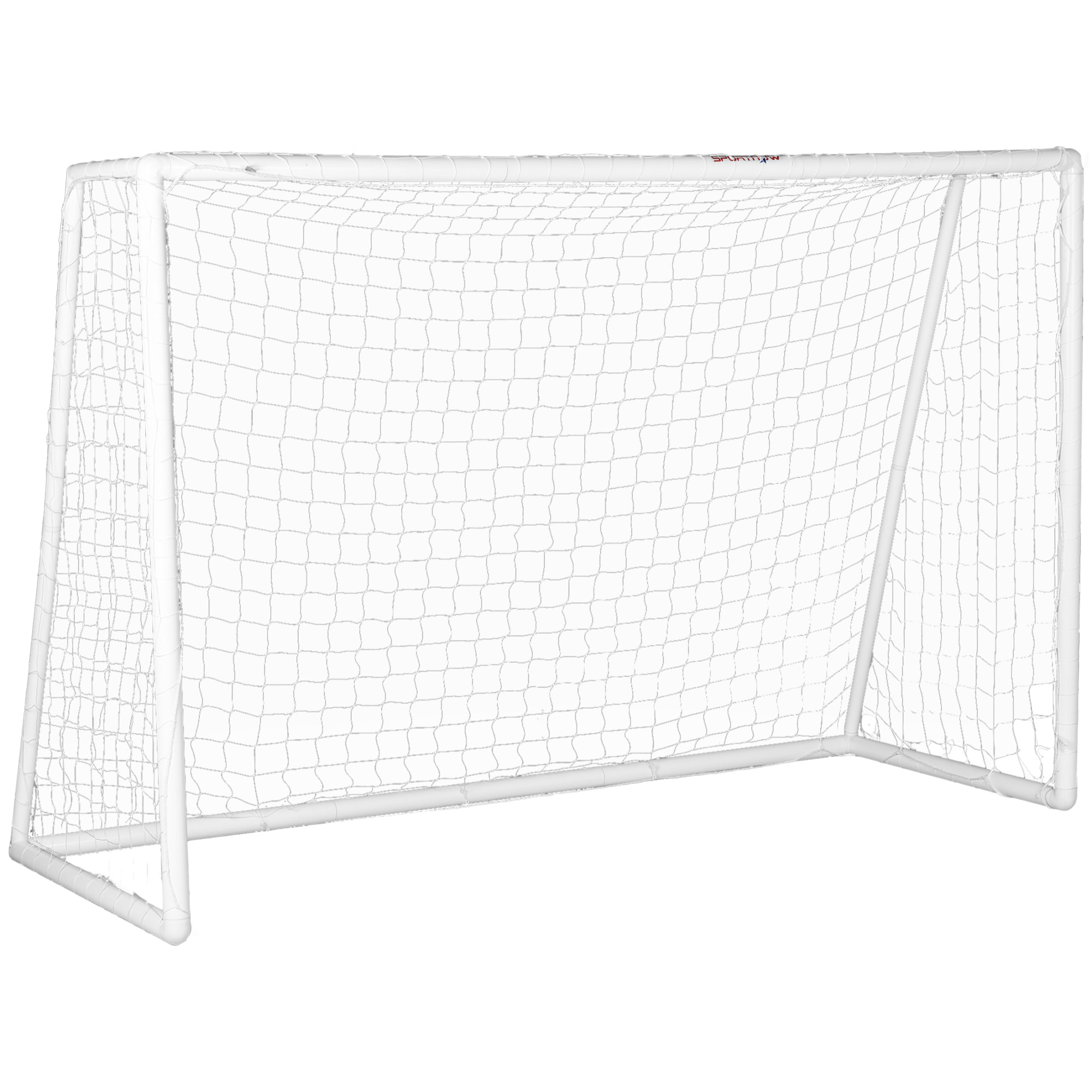 But de football cage de foot but futsal - dim. 3L x 1,2l x 2H m - PVC blanc