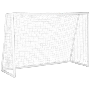 But de football cage de foot but futsal - dim. 3L x 1,2l x 2H m - PVC blanc