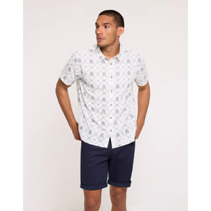 Camisa Manga Corta Beige - Naipes
