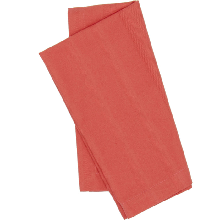 Lot de 6 serviettes de table ARLEQUIN Paprika