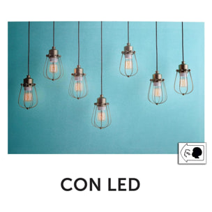 Quadro con led lampadine cm60x40x1,8