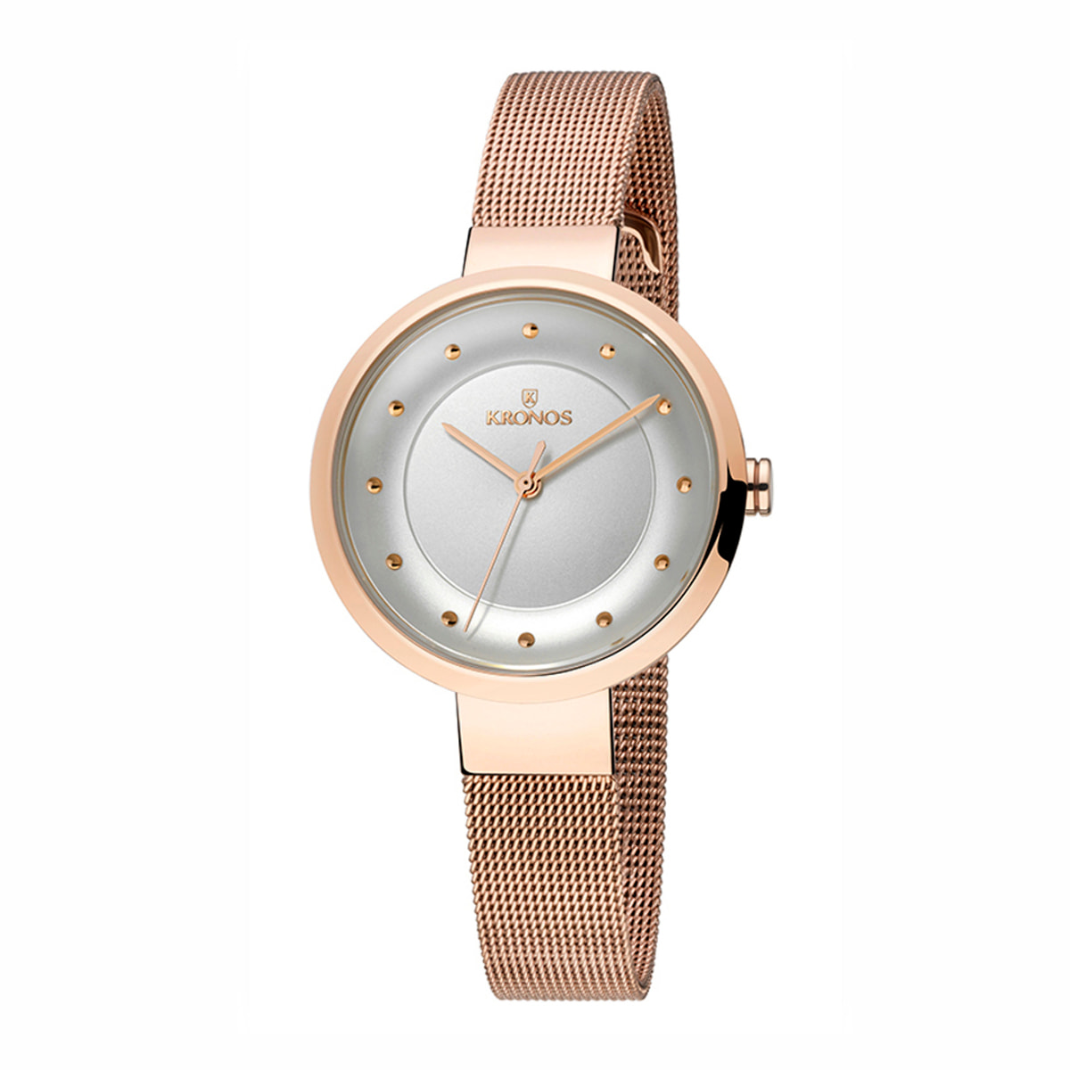 Reloj Kronos 977.43.19 Mujer Analogico Cuarzo con Correa de Acero inoxidable