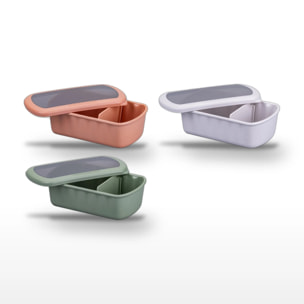 Lot de 3 Lunchbox 1L Fackelmann Storage avec compartiments réglables