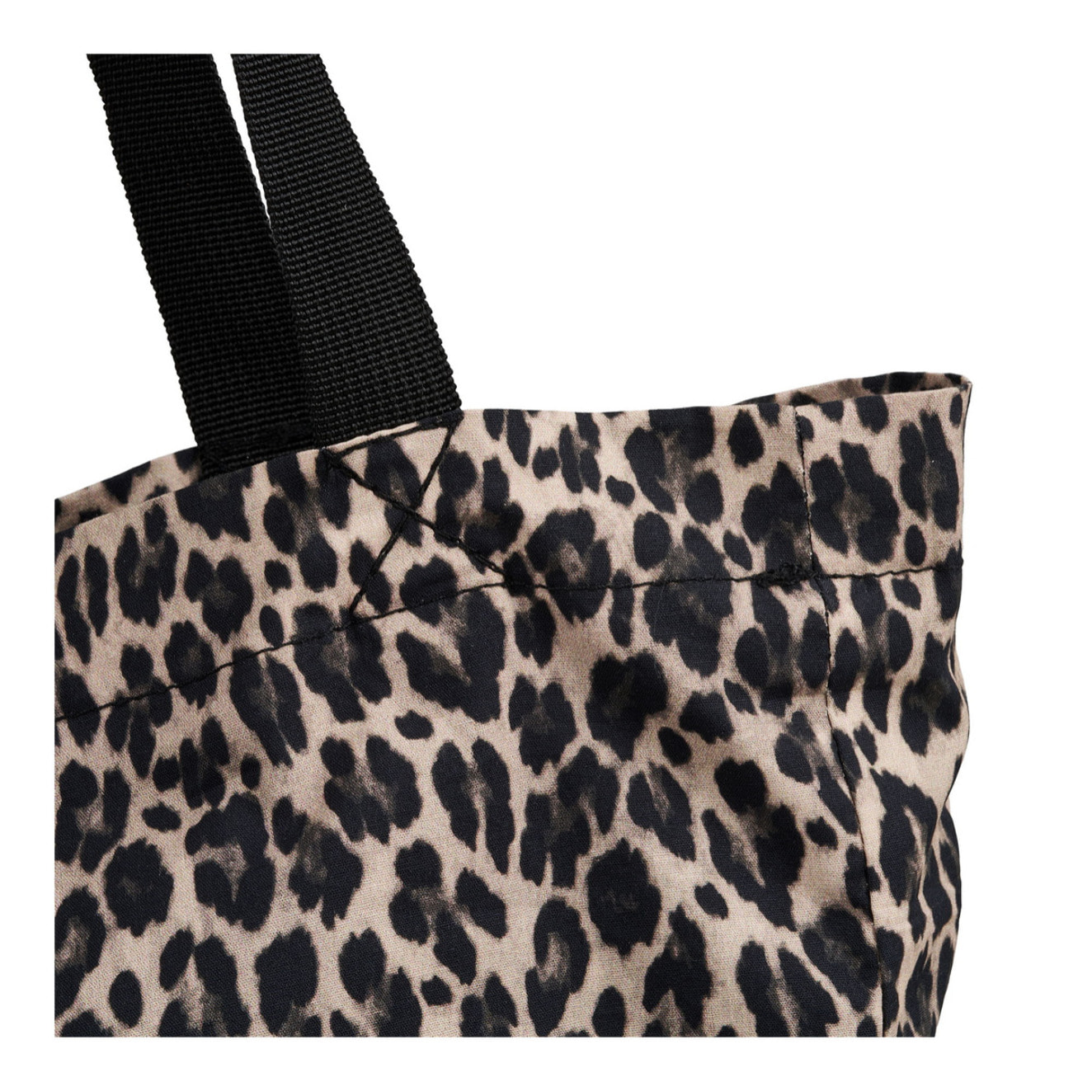 Shopper Ava in tessuto fantasia leopardata 35×39 cm